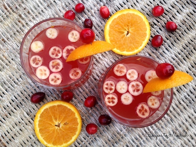 Cranberry orange mocktail