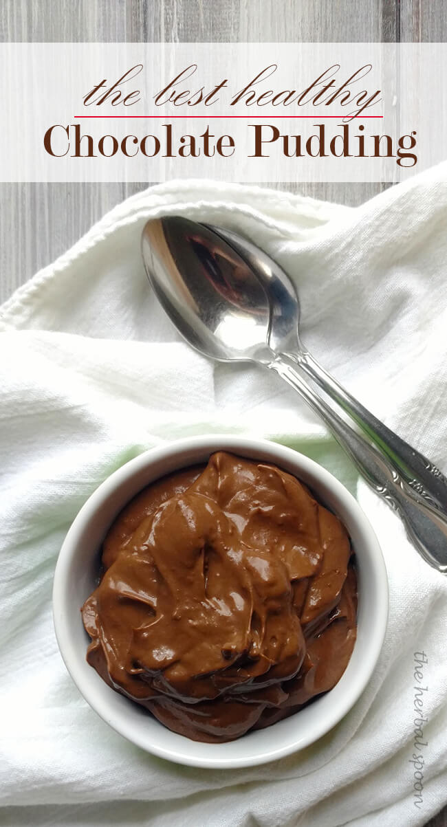 The best healthy chocolate pudding - The Herbal Spoon