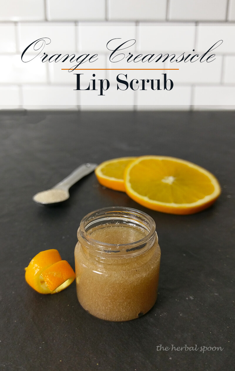 Tantalizing orange cream lip scrub for your smoothest lips yet - The Herbal Spoon