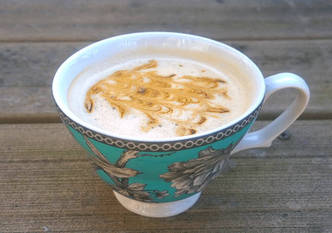 real food gingerbread latte (with an herbal coffee blend option) - The Herbal Spoon