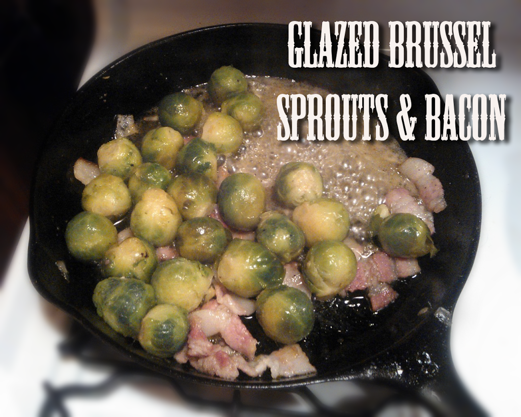 Glazed brussel sprouts and bacon - The Herbal Spoon